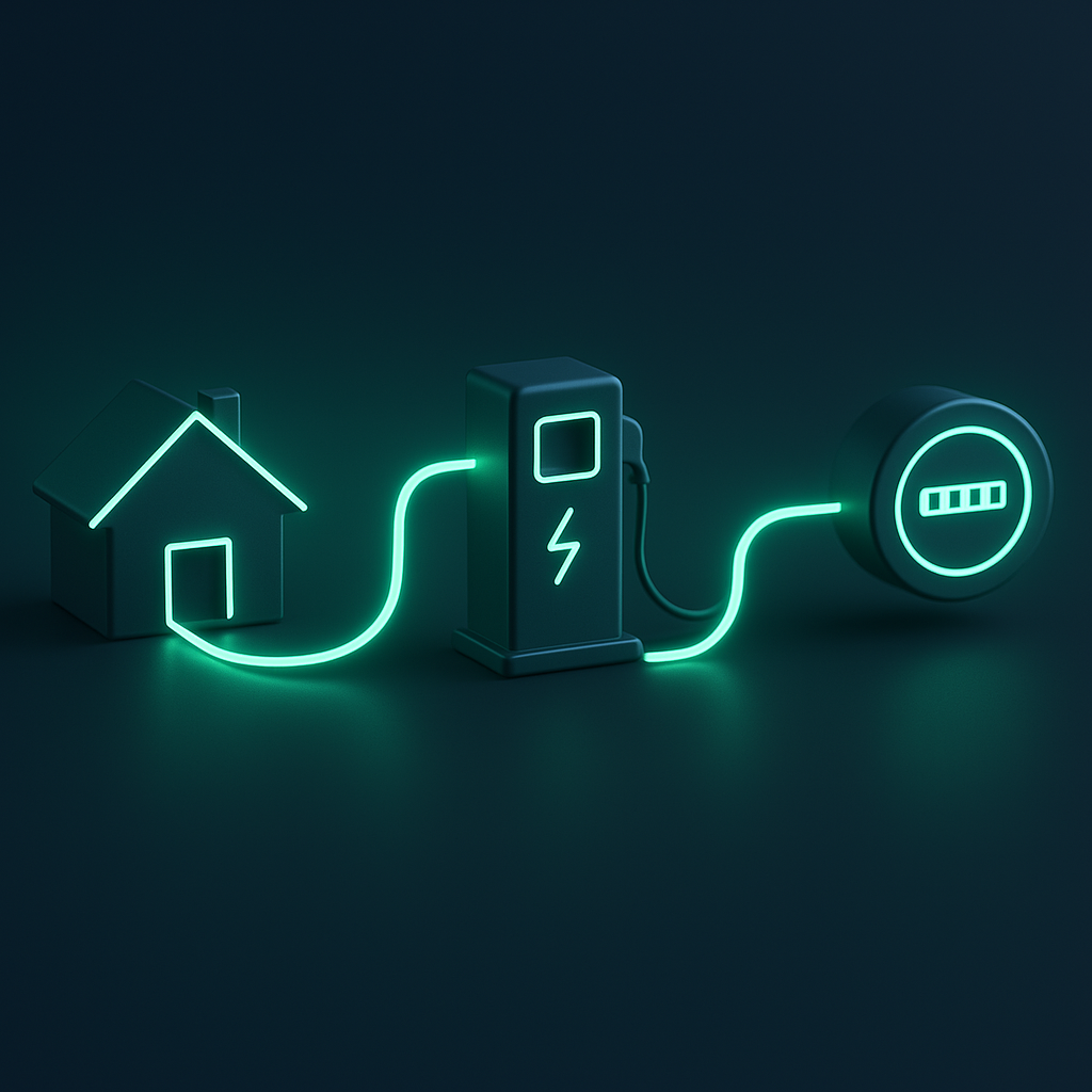 Inteligentne zarządzanie energią: dom, ładowarka, licznik
